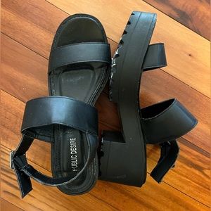 Public desire chunky block sandals